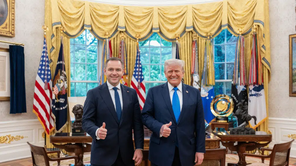 Karol Nawrocki i Donald Trump