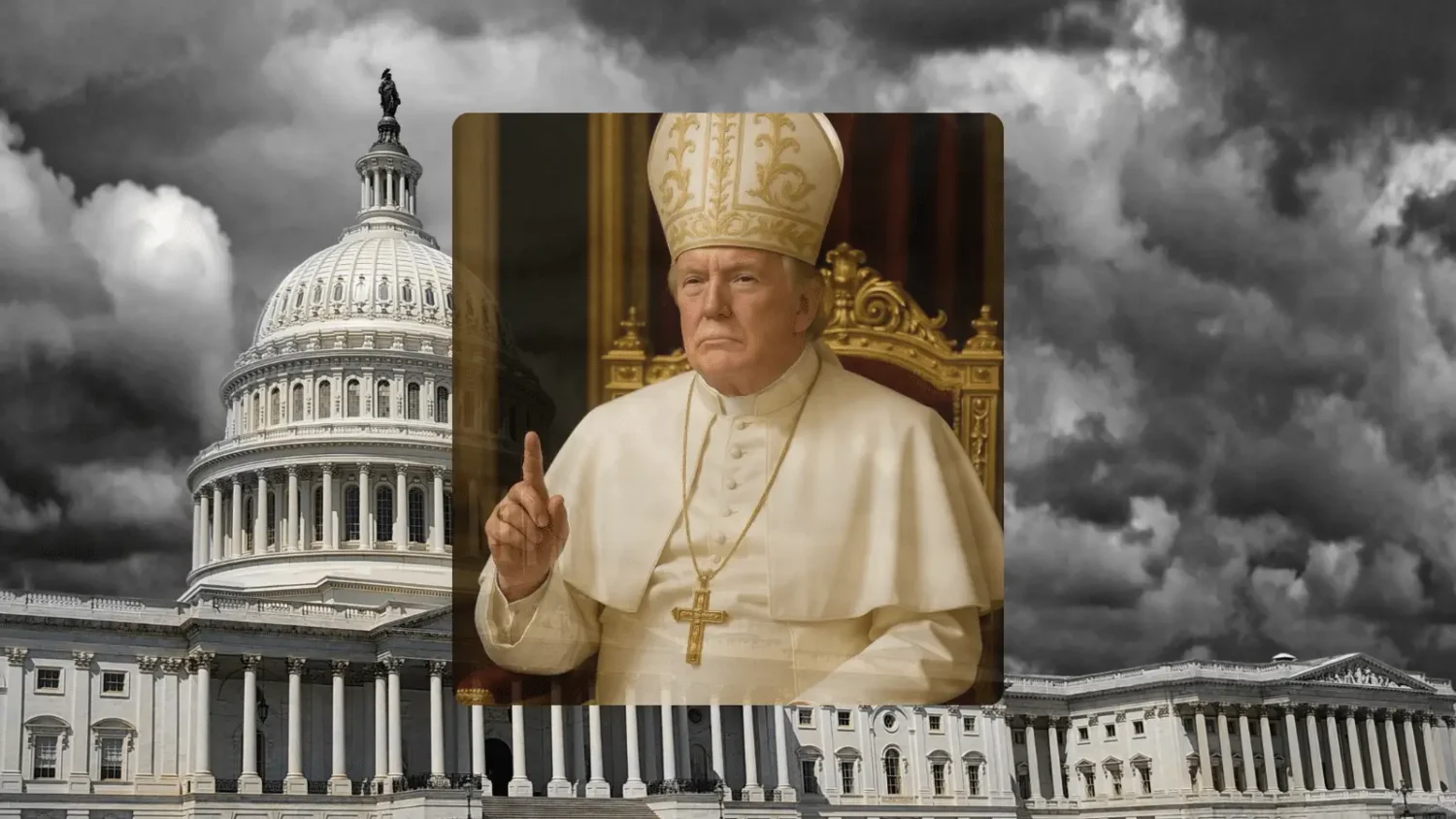 Trump jako papież