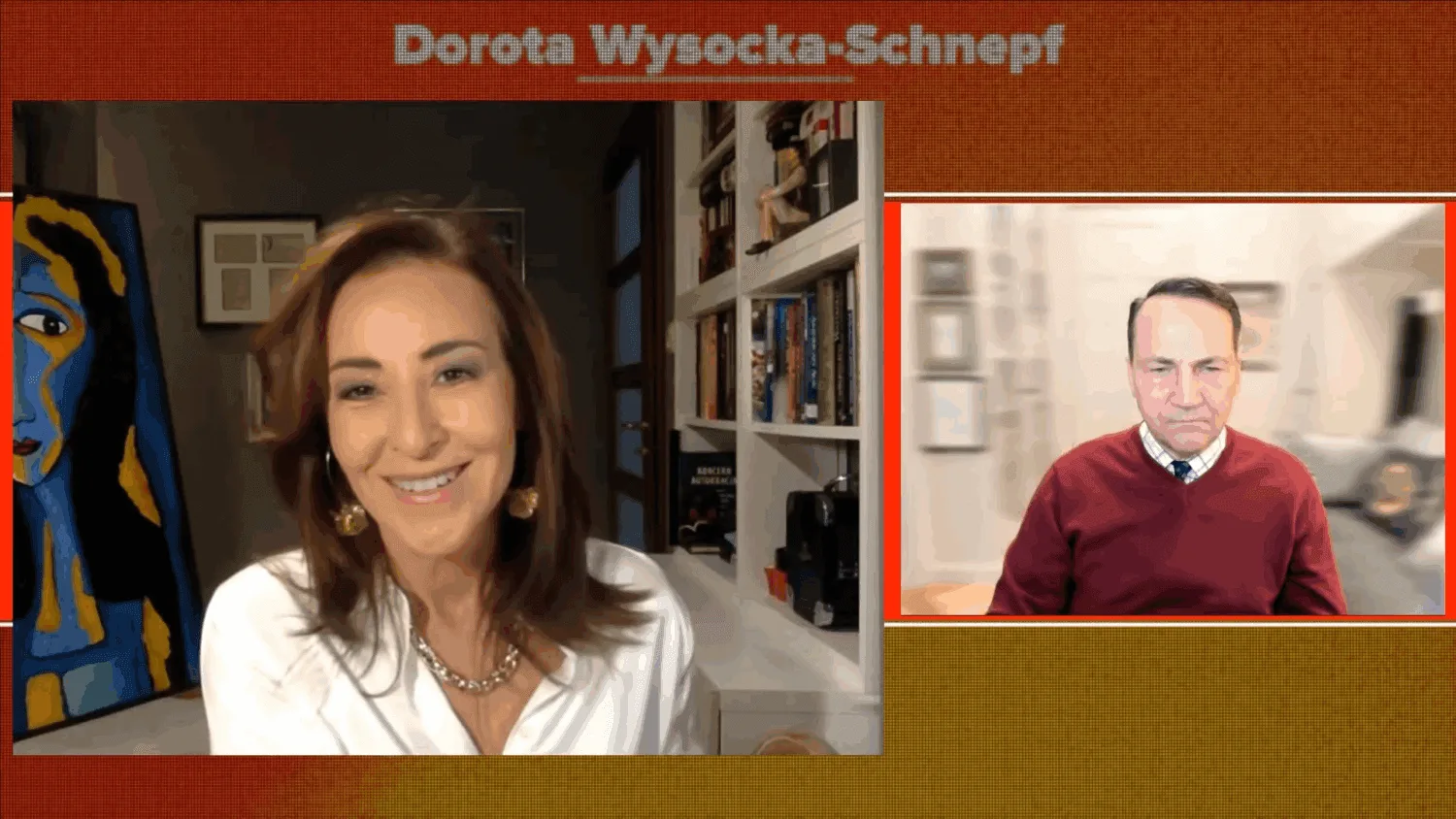 Dorota Wysocka-Schnepf i Radosław Sikorski